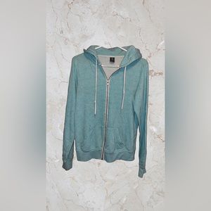 ZINE ZipUp Teal hoodie